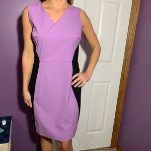 Purple and Black Sheeth dress